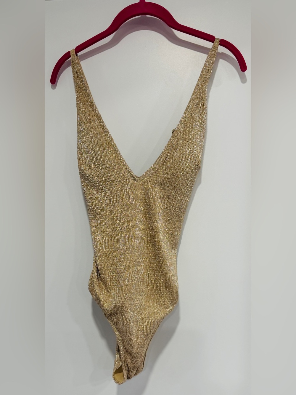H&M: Gold Metallic Swimsuit